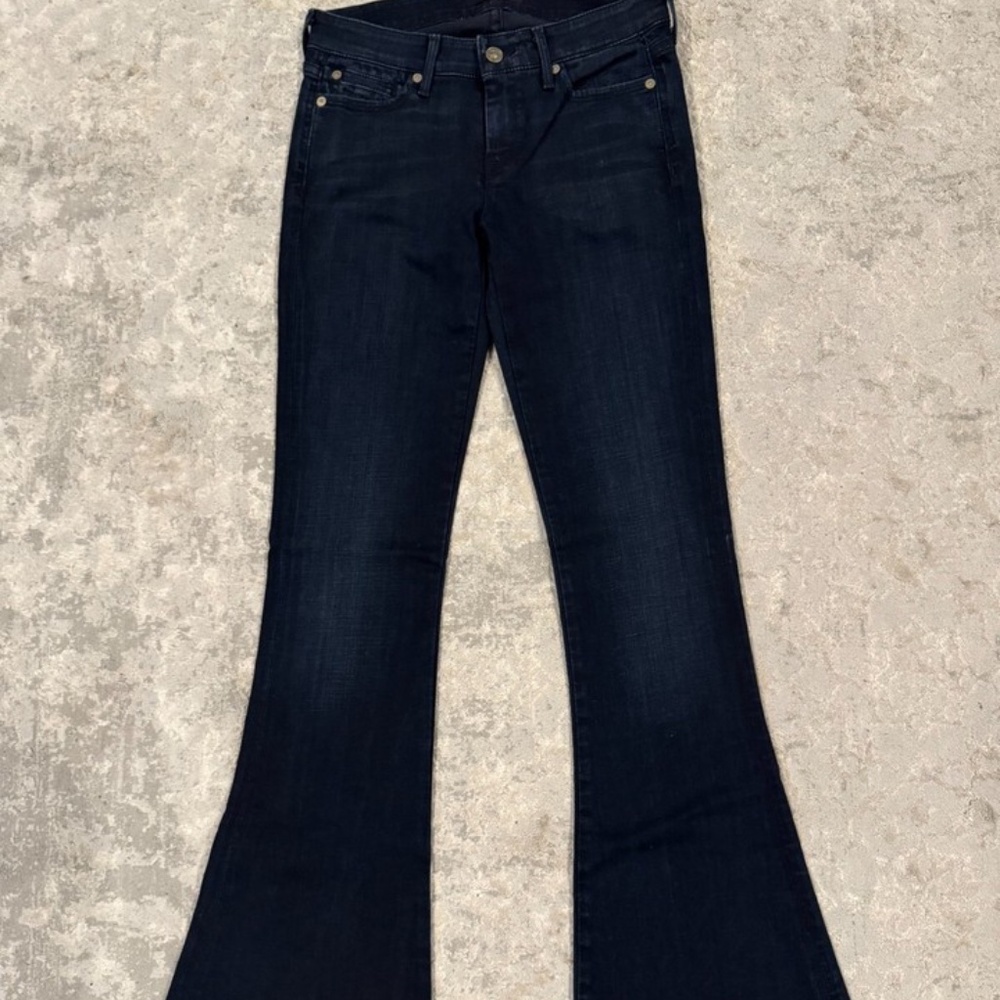 7 for All Mankind Jiselle Flare Jeans Dark Wash Size 29